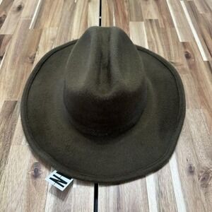 Wyeth‎ Cowboy Hat Womens Brown 100% Wool Western Premium Boho Urban Felt NWT